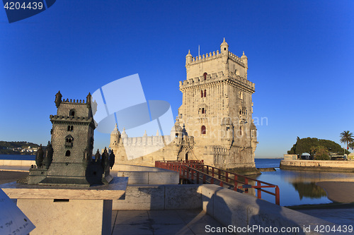 Image of Belem Tower - Torre De Belem In Lisbon, Portugal 