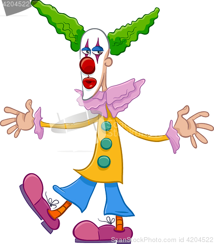 Image of circus clown character cartoon