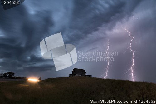 Image of Storm Clouds Saskatchewan Lightning