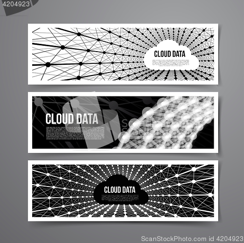 Image of Cloud data connection technology.