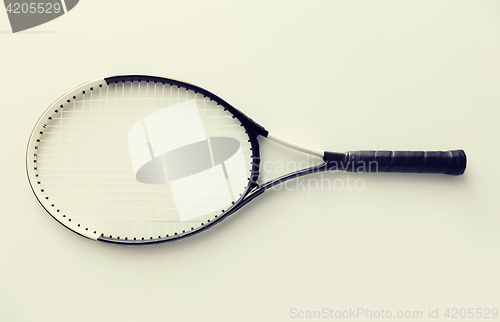 Image of close up of tennis racket