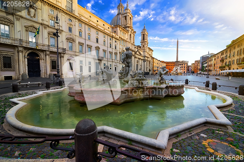 Image of Piazza Navona in the morning