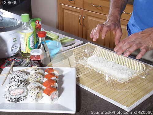 Image of making sushi