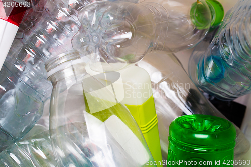 Image of Photography of utilized plastic bottles