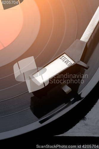 Image of Photo of music vinyl player