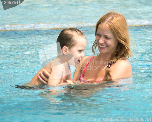 Image of happy mother with her son