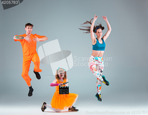 Image of The man, woman dancing hip hop choreography