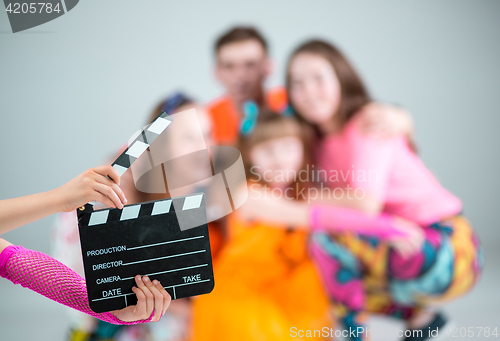 Image of Group of man, woman and teens dancing hip hop choreography