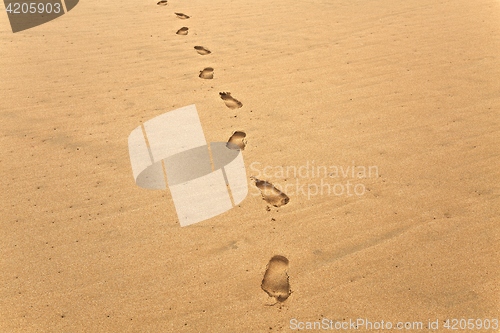 Image of Footsteps in Sand