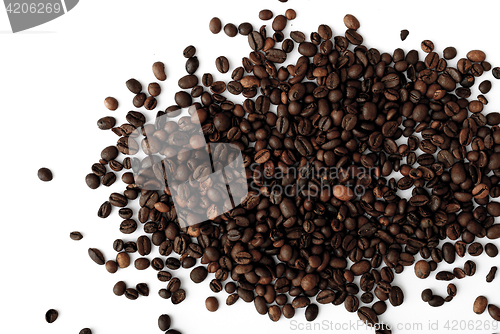 Image of coffee grains,abstract, dark