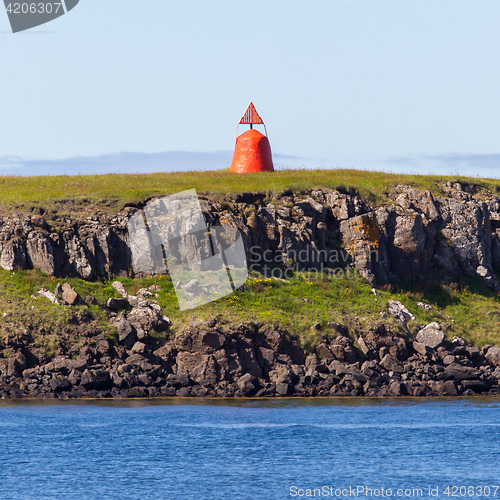 Image of Cute little red lighthouse