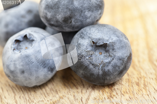 Image of blue blueberries closeup