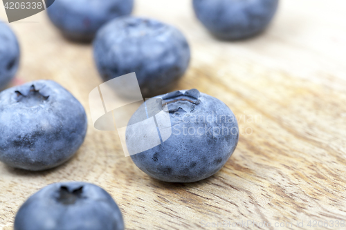 Image of blue blueberries closeup