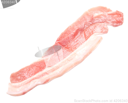 Image of bacon on white