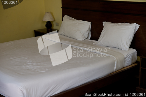 Image of bed in the room