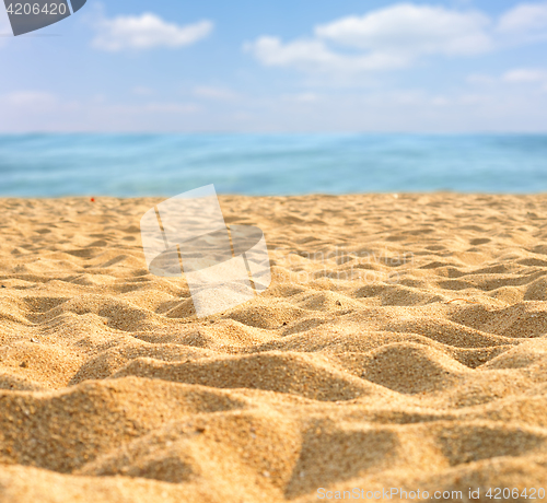 Image of beautiful sand beach