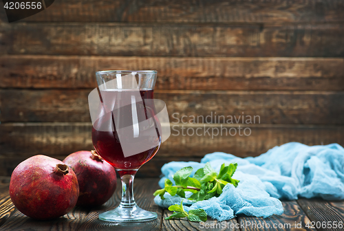 Image of pomegranate juice