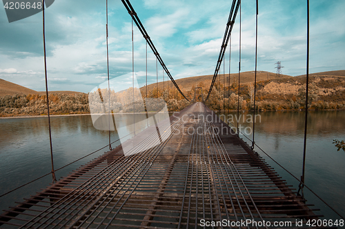 Image of Danger suspension bridge