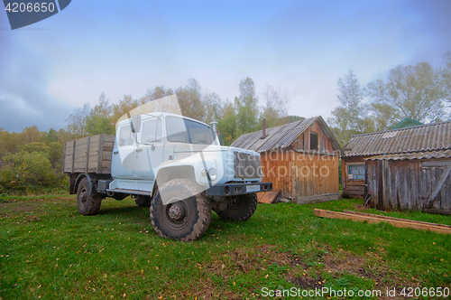 Image of Big truck at morning