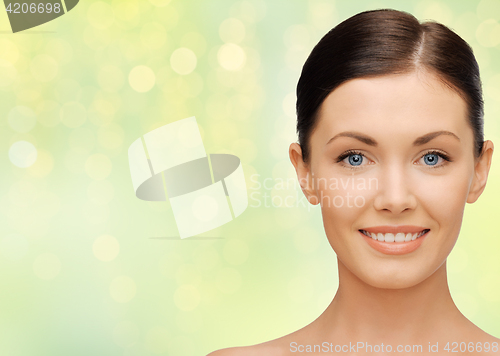 Image of close up of beautiful young woman face