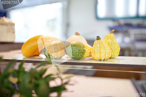 Image of pumpkins on stall