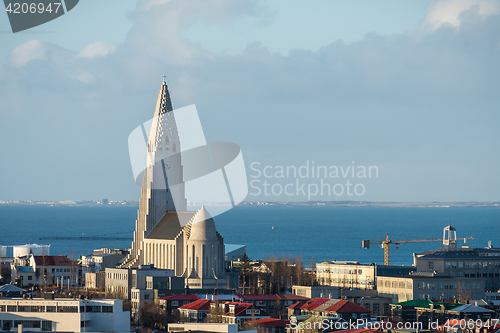 Image of Reykjavik city panorama