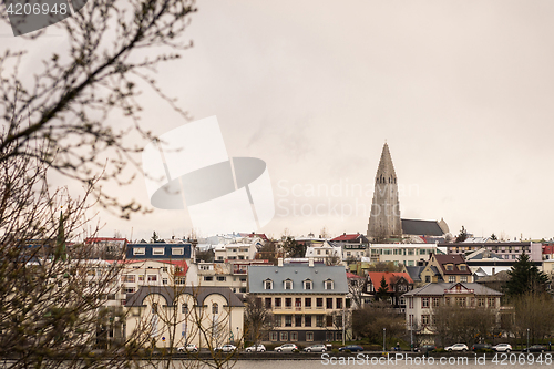 Image of Reykjavik city landscape