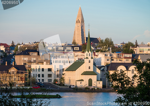 Image of Reykjavik city landscape