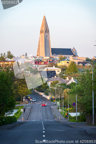 Image of Reykjavik city landscape