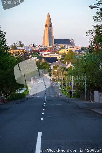 Image of Reykjavik city landscape