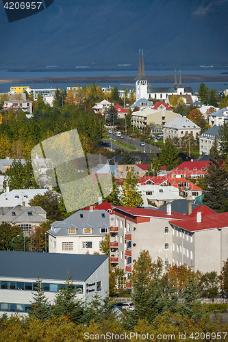 Image of Reykjavik city panorama