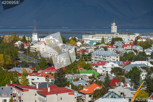 Image of Reykjavik city panorama