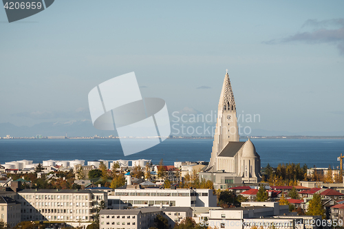 Image of Reykjavik city panorama