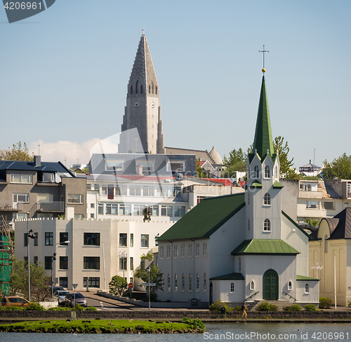 Image of Reykjavik city panorama