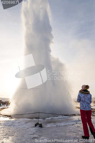 Image of Golden circle Geysir area in Iceland