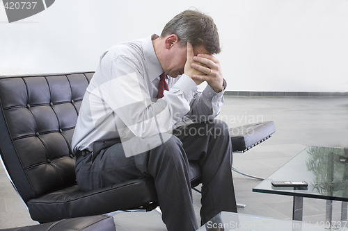 Image of Tired businessman