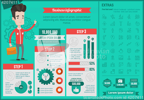 Image of Business infographic template.