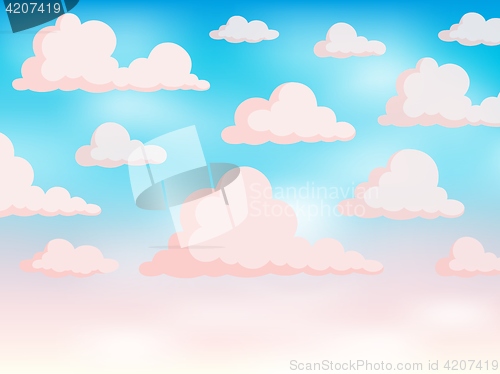 Image of Pink sky theme background 2