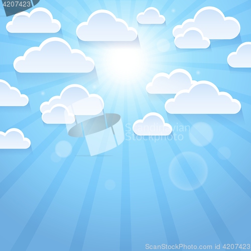 Image of Stylized clouds theme image 3
