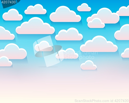 Image of Stylized clouds theme image 5