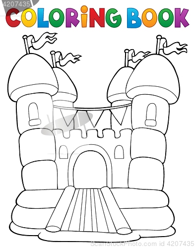 Image of Coloring book inflatable castle