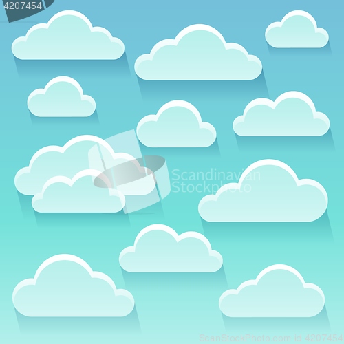 Image of Stylized clouds theme image 6
