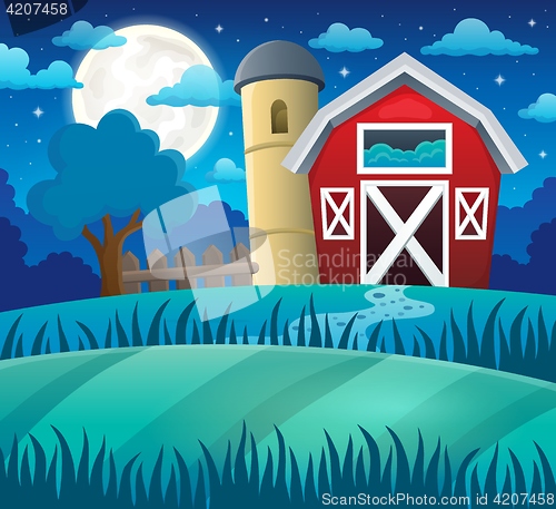 Image of Night farmland theme 1