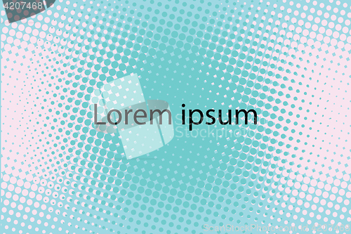 Image of Lorem ipsum green abstract pop art retro background
