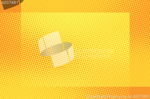 Image of Orange frame pop art retro background