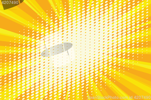 Image of Spot light on the yellow retro background