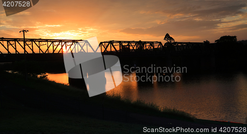 Image of Summer sunset Nepean River Penrith