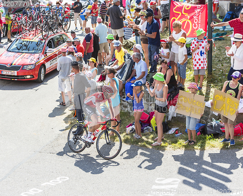 Image of The Cyclist Thomas De Gendt on Col du Glandon - Tour de France 2