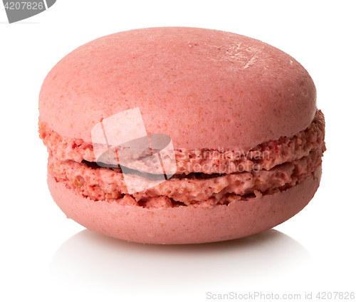 Image of Raspberry macaron isolated