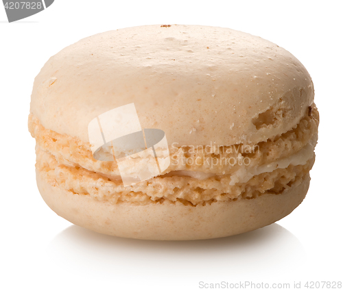 Image of Coconut macaron isolated